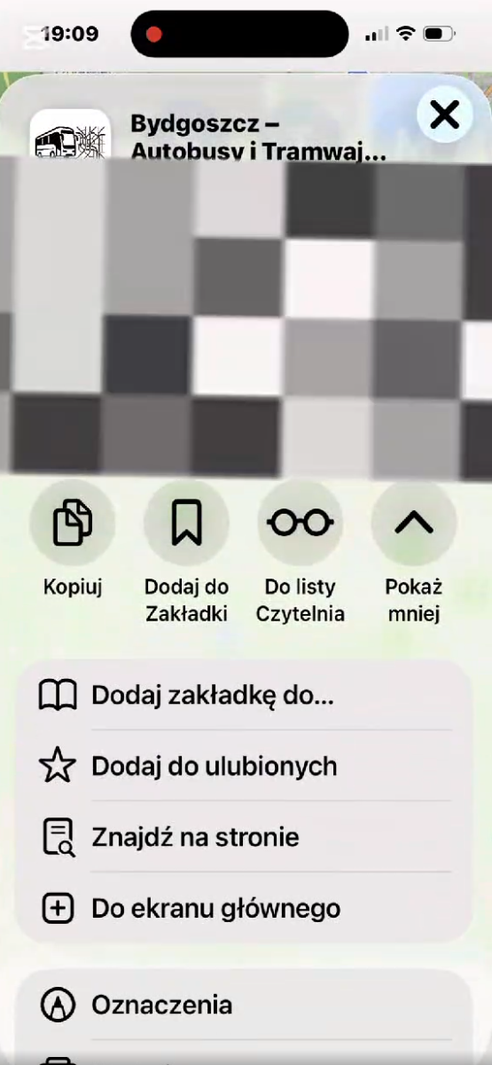 Dodaj do ekranu początkowego - iOS